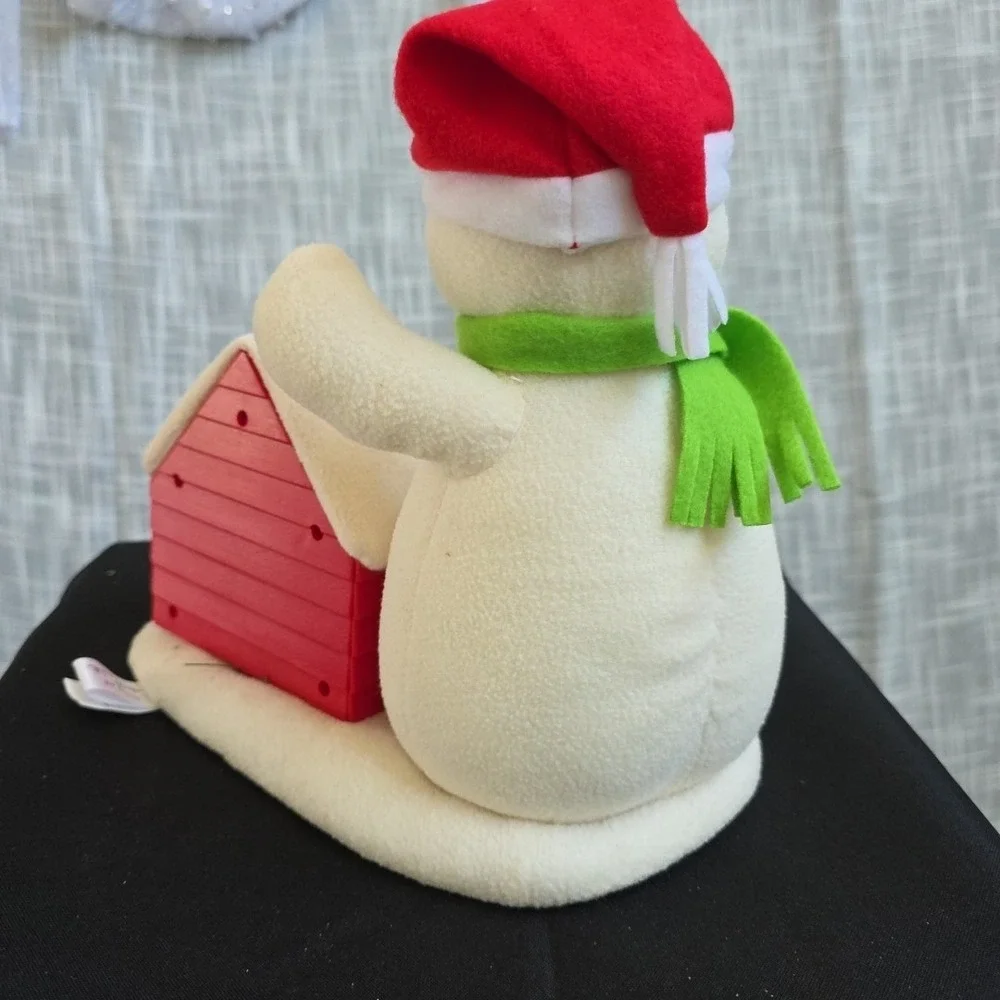 Hallmark 2011 Jingle Pals DECK THE HALLS DUO Plush Snowman Dog House Tested